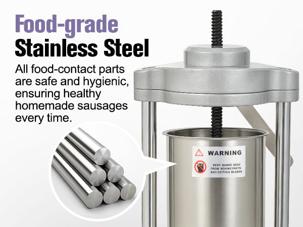 Stainless Steel Manual Sausage Stuffer