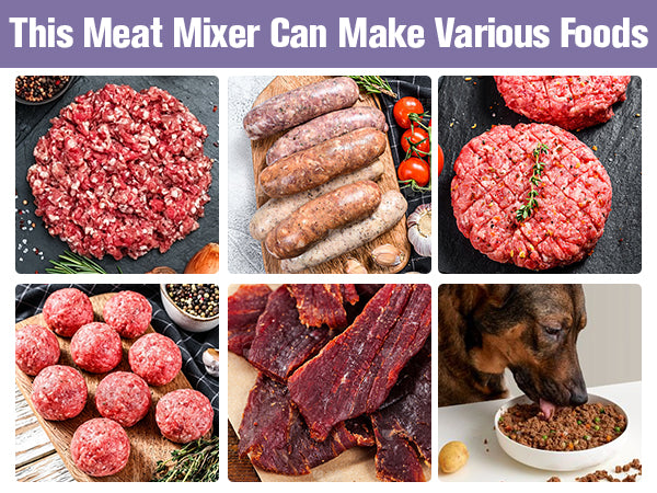 Stainless Steel Hand Crank Meat Mixer