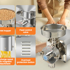 Commercial Grain Mill Grinder for Dry Materials (110V / 220V)
