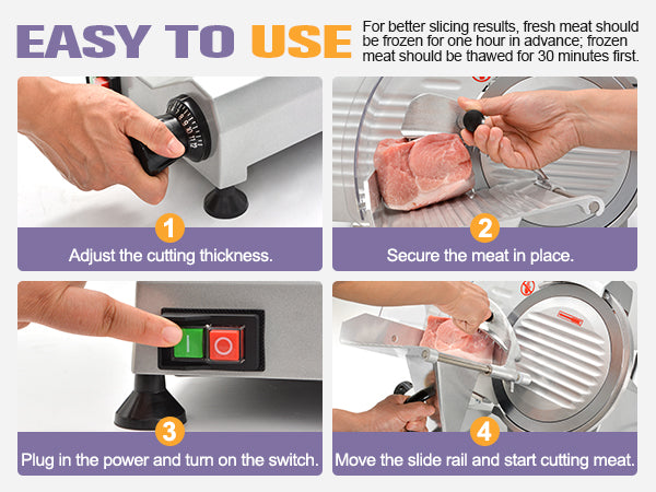 Commercial Frozen Meat Slicer Machine