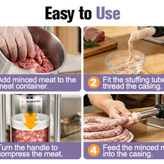 Stainless Steel Manual Sausage Stuffer