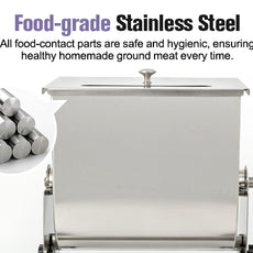 Stainless Steel Hand Crank Meat Mixer