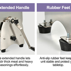Stainless Steel Hand Crank Meat Mixer