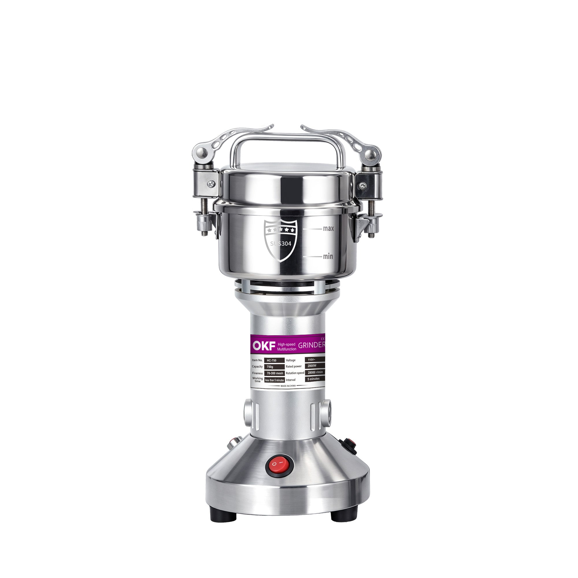 150g Upright Grain Mill Grinder