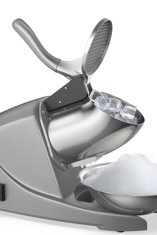 OKF Ice Shaver Prevent Splash Snow Cone Machine, Electric 3 Blades Shaved Ice Machine, 380W Ice Shaver Machine, 286lbs/hr Snow Cone Maker, Ice Crushers for Home Use and Commercial Ice Crusher