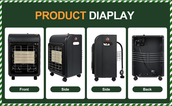 OKF Propane Heater Indoor and Outdoor, 3 Modes Propane Patio Heater with ODS & Tip-over Protection