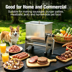 Stainless Steel Hand Crank Meat Mixer