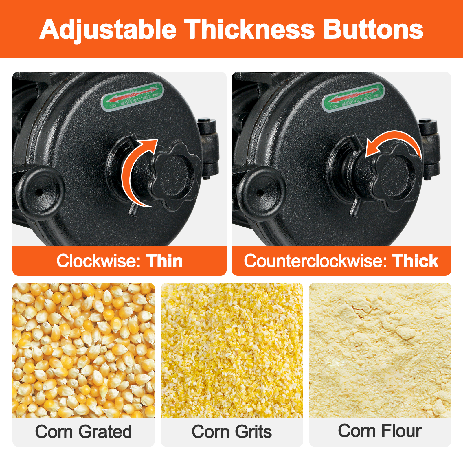 High-Leg Grain Mill Grinder for Dry materials(220V)