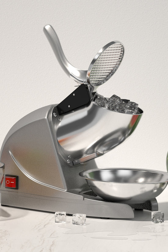 OKF Ice Shaver Prevent Splash Snow Cone Machine, Electric 3 Blades Shaved Ice Machine, 380W Ice Shaver Machine, 286lbs/hr Snow Cone Maker, Ice Crushers for Home Use and Commercial Ice Crusher