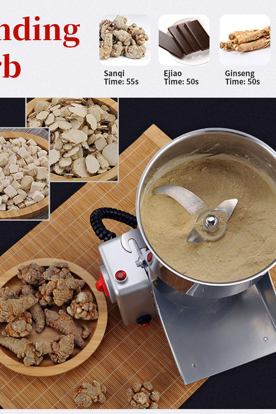 2800W 110V High-Speed Electric Grain Mill Grinder, Grain Mill for Home and Commercial Use