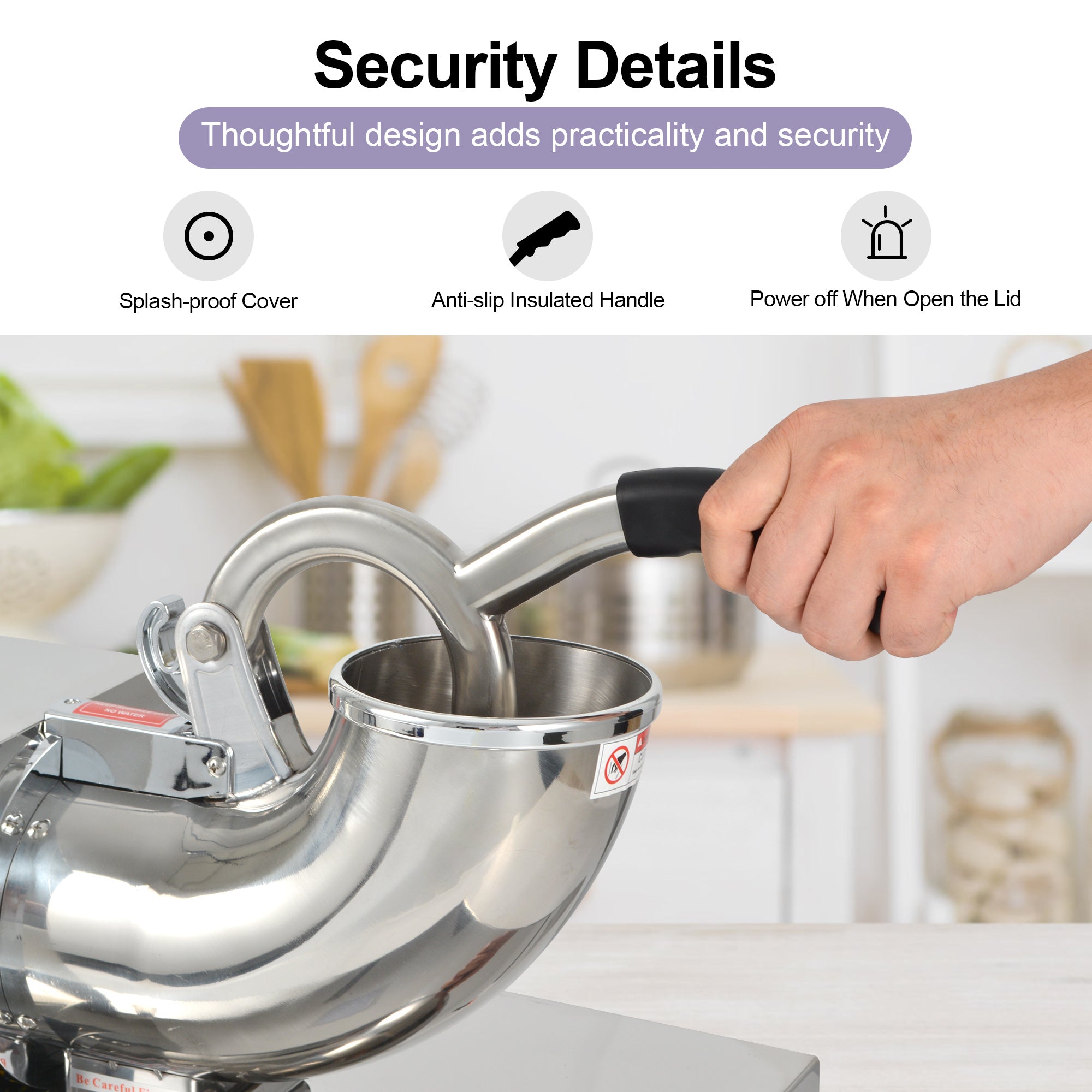 Drawer-style Ice Crusher