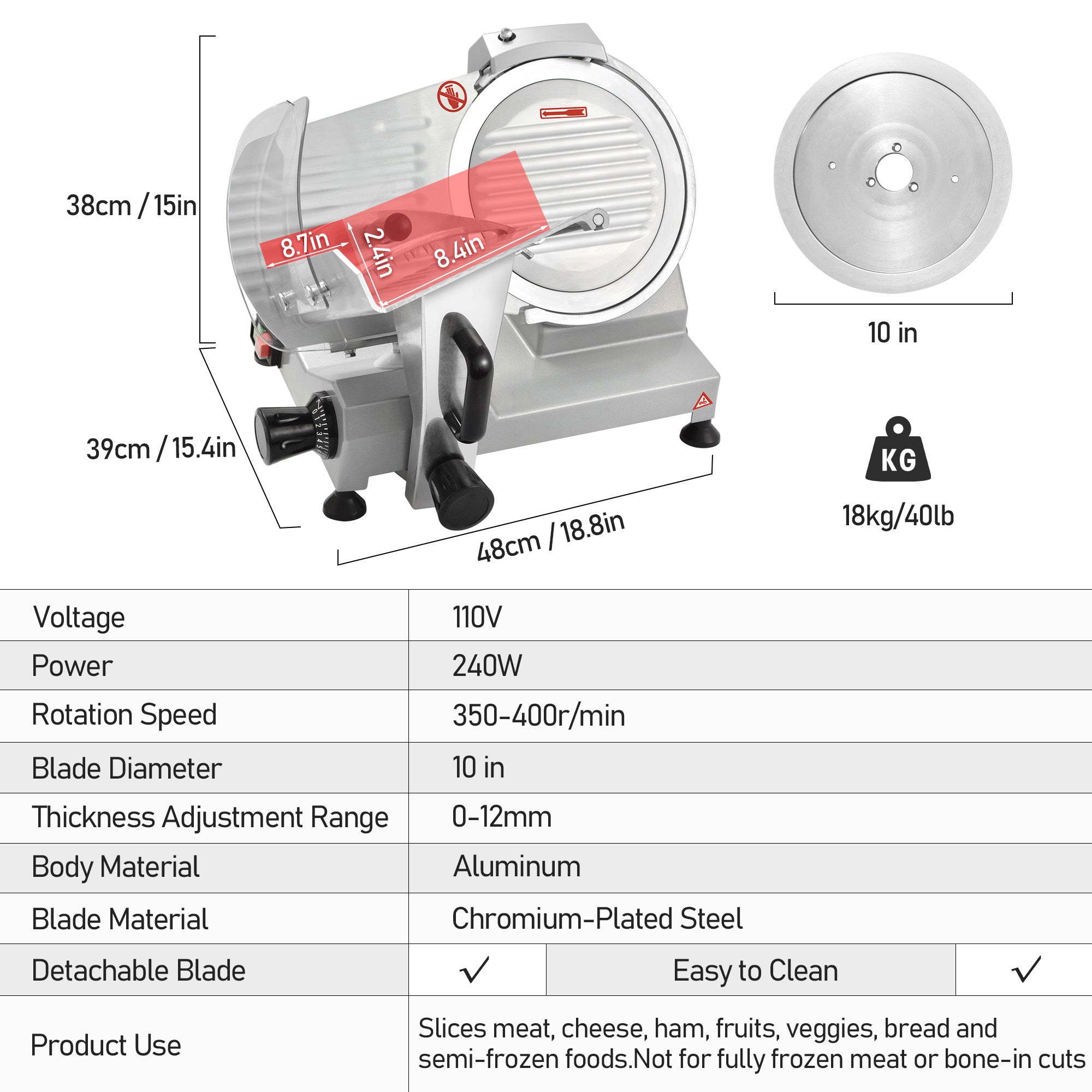 Commercial Frozen Meat Slicer Machine