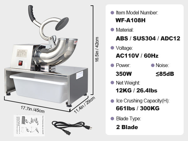Drawer-style Ice Crusher
