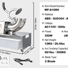 Drawer-style Ice Crusher
