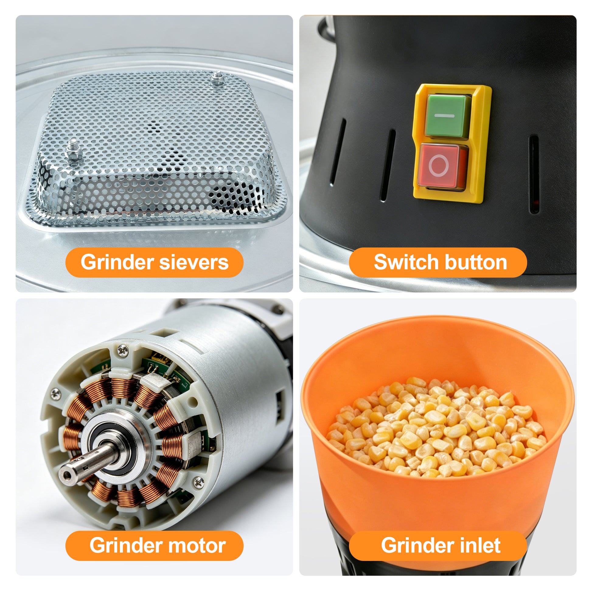 25L Multipurpose Electric Grain Mill Grinder