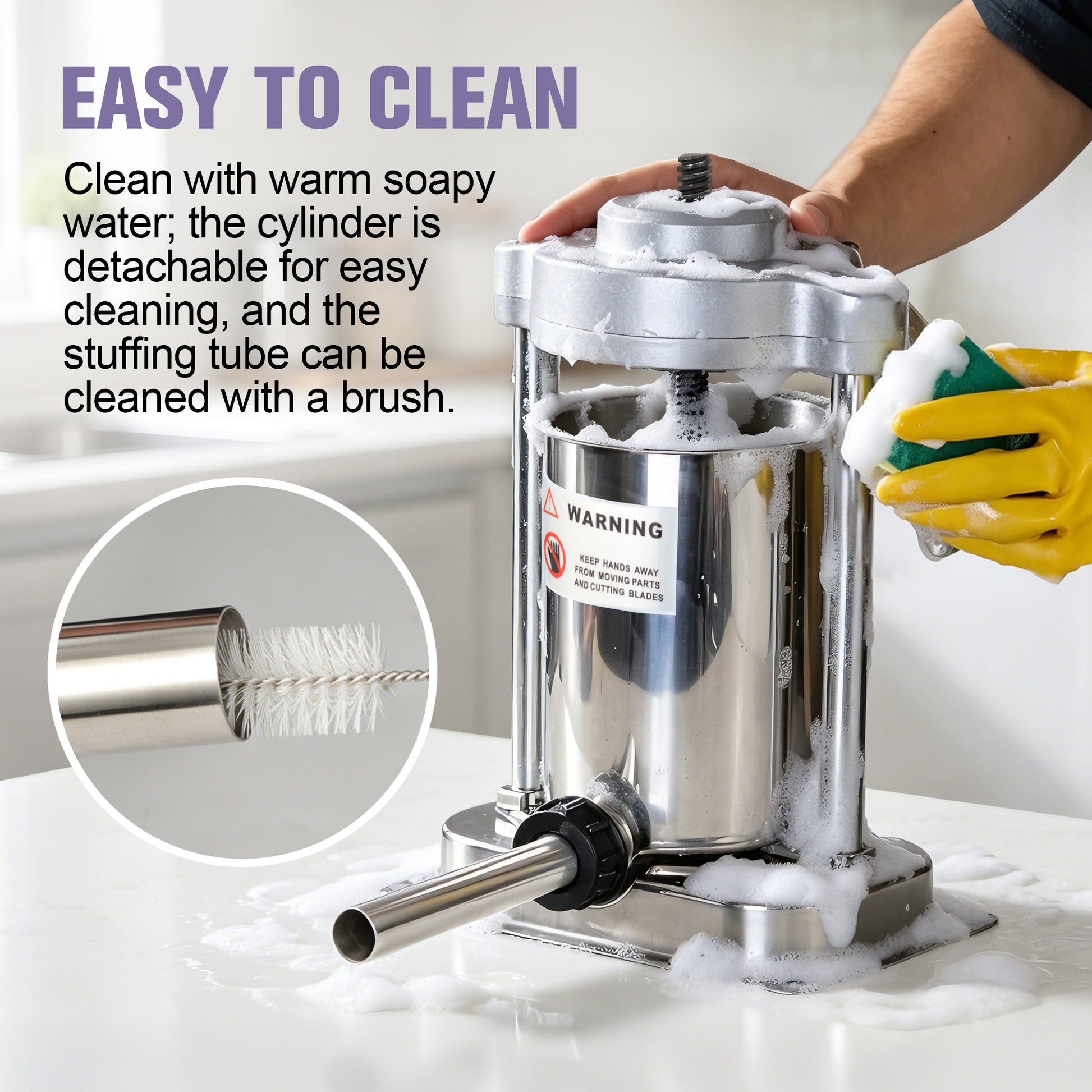Stainless Steel Manual Sausage Stuffer