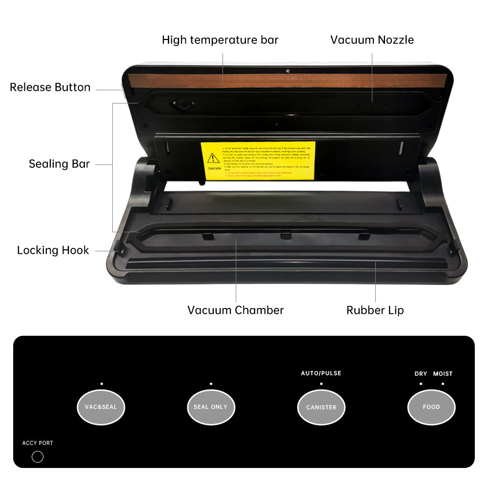 Vacuum Sealer Machine, Automatic Food Sealer for Food Preservation
