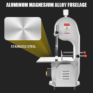 1500W Electric Bone Saw Machine, 304 Stainless Steel Commercial Frozen Meat Saw,  Waterproof Motor