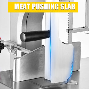 1500W Electric Bone Saw Machine, 304 Stainless Steel Commercial Frozen Meat Saw,  Waterproof Motor