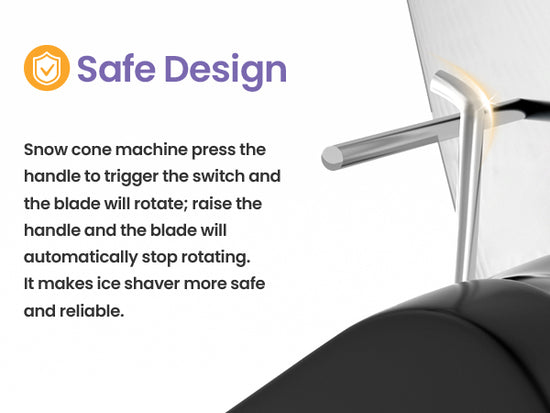 OKF Ice Shaver Prevent Splash Snow Cone Machine, Electric 3 Blades Shaved Ice Machine, 380W Ice Shaver Machine, 286lbs/hr Snow Cone Maker, Ice Crushers for Home Use and Commercial Ice Crusher