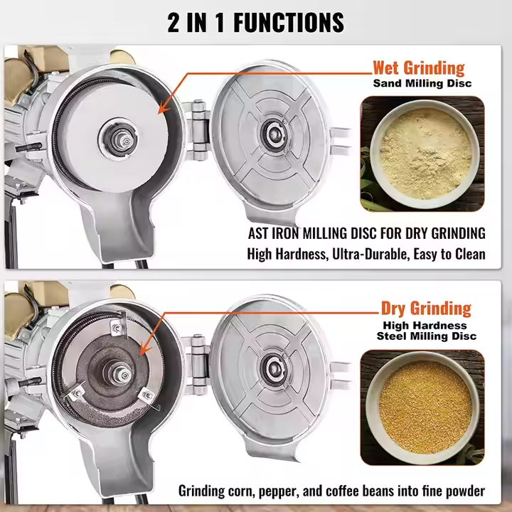 High-Leg Grain Grinder for Wet Materials (110V/220V)
