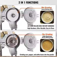 High-Leg Grain Grinder for Wet Materials (110V/220V)