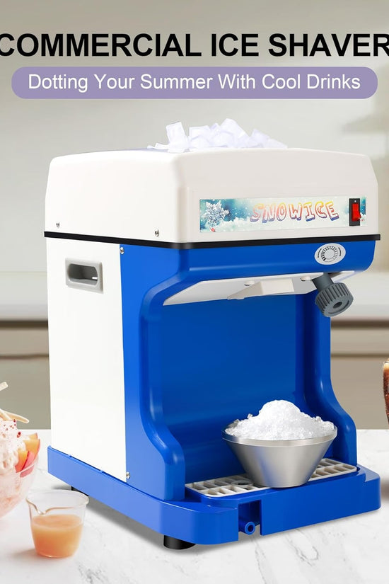 OKF 110V Electric Shaved Ice Machine 250W Snow Cone Maker Tabletop
