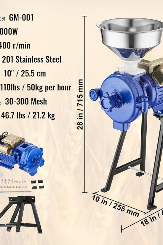 Commercial High-legged Grain Mill