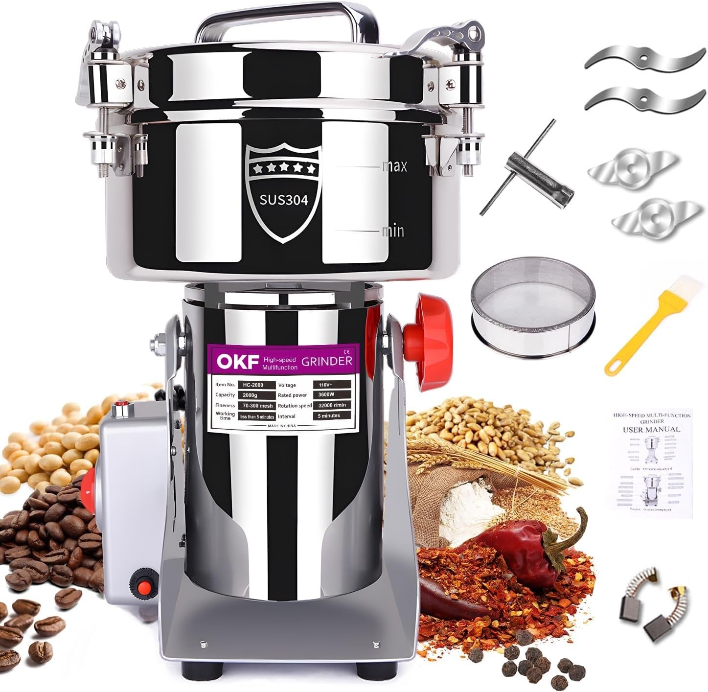 Swing-type Grain Grinder