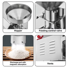 Commercial Grain Mill Grinder for Dry Materials (110V / 220V)